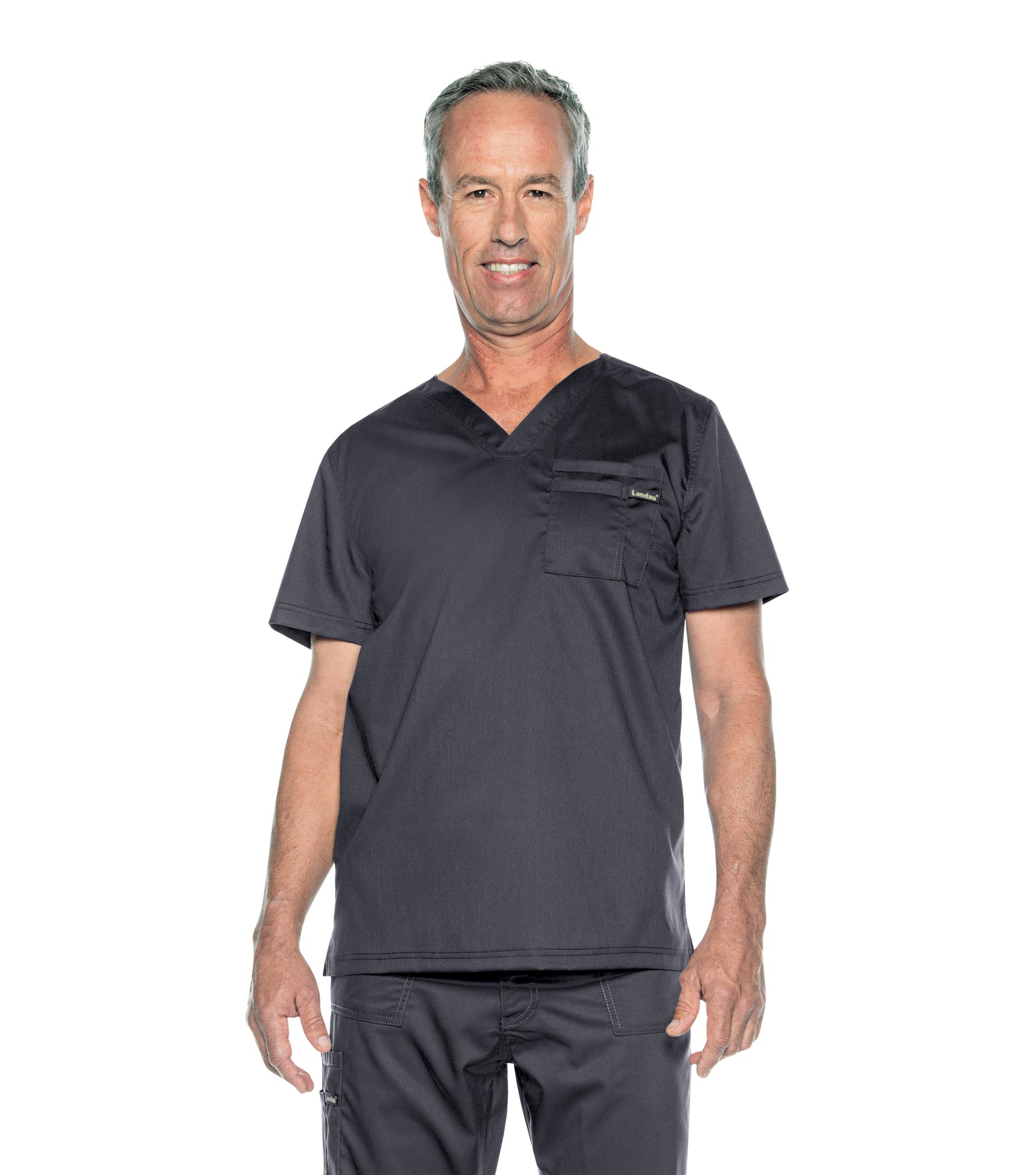 4259 - ProFlex Unisex 2-Way Stretch, 2 Pocket V-Neck Top